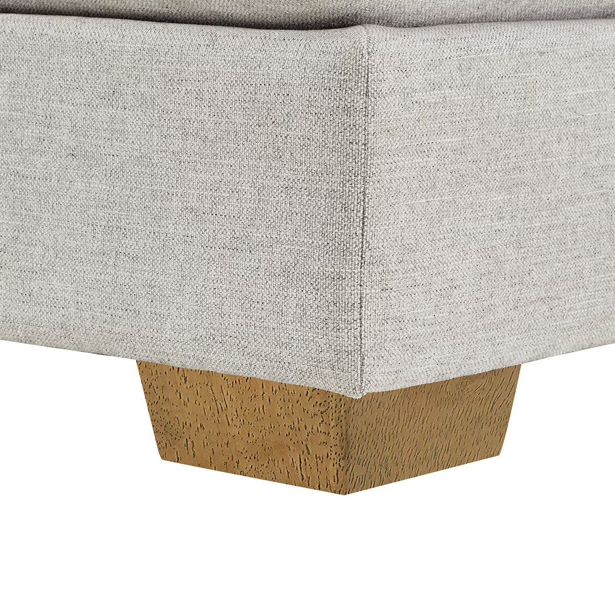 Dillard Grey Fabric Corner Sofa with Reversible Chaise