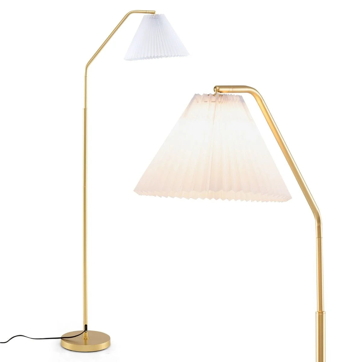 168Cm Arc Floor Lamp Adjustable Modern Standing Lamp with Foot Switch