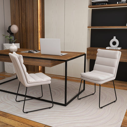 Leisure Chair Upholstered Accent Chair with Wood Heavy-Duty Metal Frame