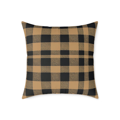 Golden Check Luxe Cushion