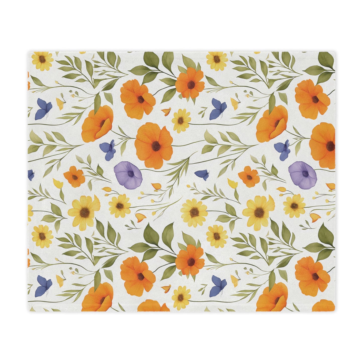 Summer Flower Luxe Blanket