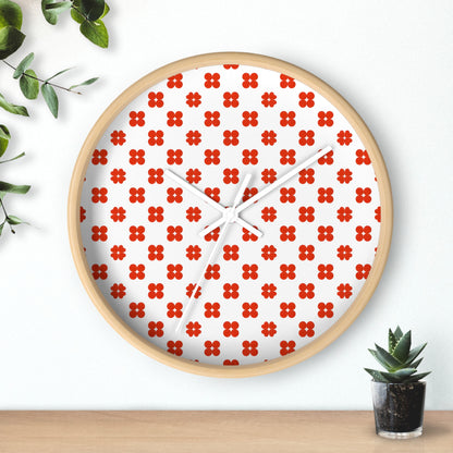 Floral Design Wall Clock | Modern Home Decor, Gift for Her, Kitchen Wall Art, Office Decor, Boho Style Timepiece