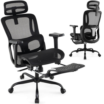 Ergonomic Office Chair Swivel Computer Desk Chair with Rotating Headrest