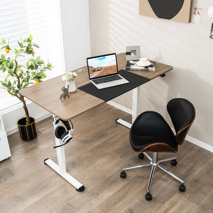 Height Adjustable Home Office Computer Desk with Headphone Hook