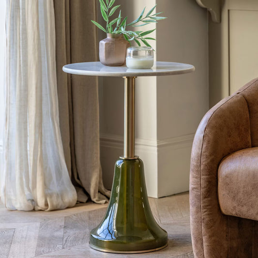 Bilbao Green Side Table