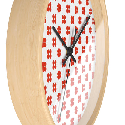 Floral Design Wall Clock | Modern Home Decor, Gift for Her, Kitchen Wall Art, Office Decor, Boho Style Timepiece