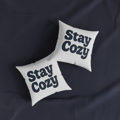 The Stay Cozy Typography Cushion