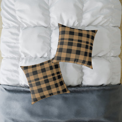 Golden Check Luxe Cushion