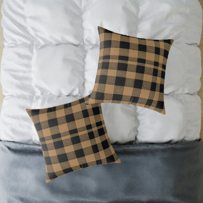 Golden Check Luxe Cushion