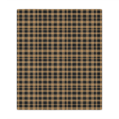 Golden Check Luxe Blanket