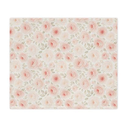 Rosé Bloom Elegance Blanket
