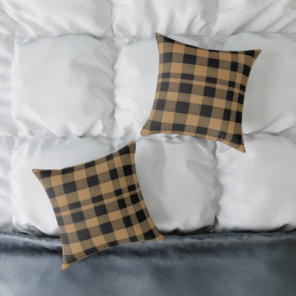 Golden Check Luxe Cushion