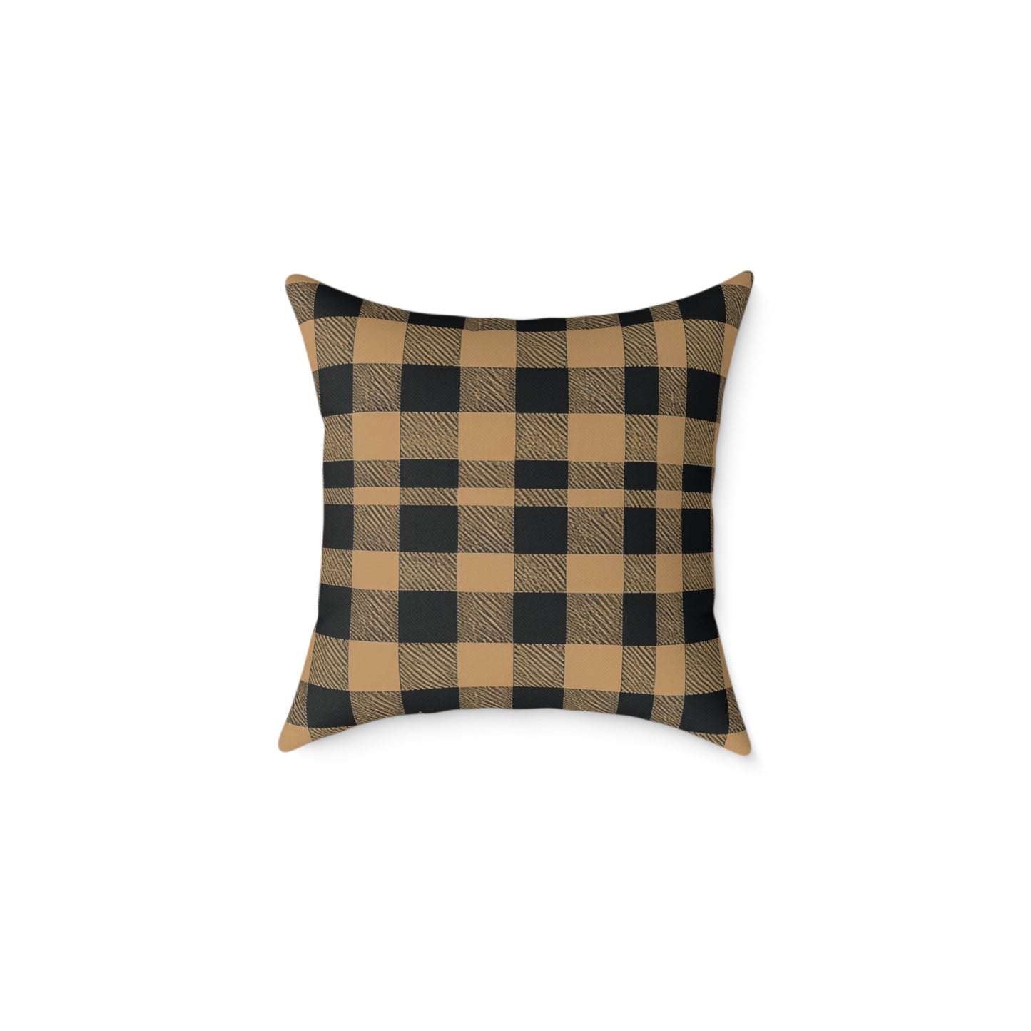 Golden Check Luxe Cushion