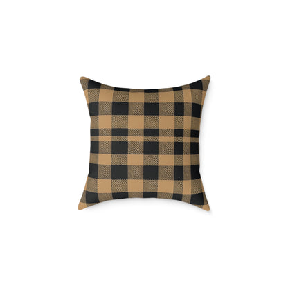 Golden Check Luxe Cushion