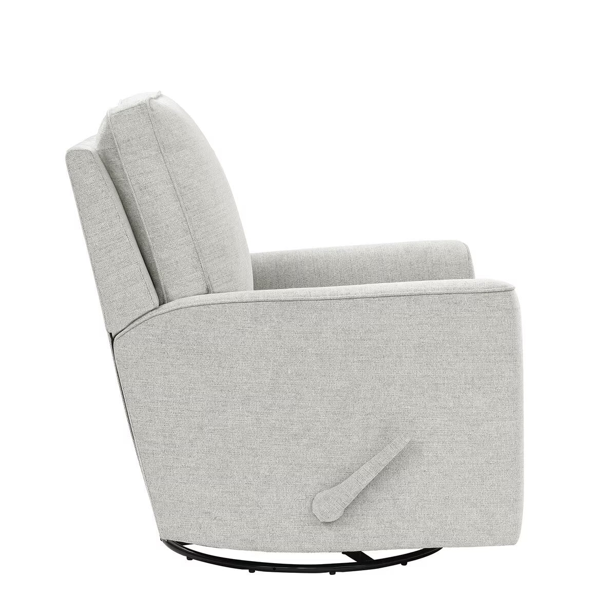 Paxley Grey Fabric Swivel Recliner Chair