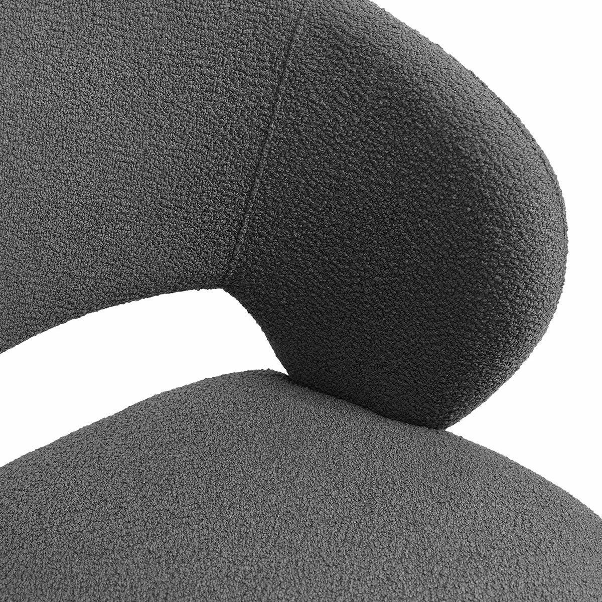 Alisa round Sintered Stone Dining Table + 4 Grey Chairs