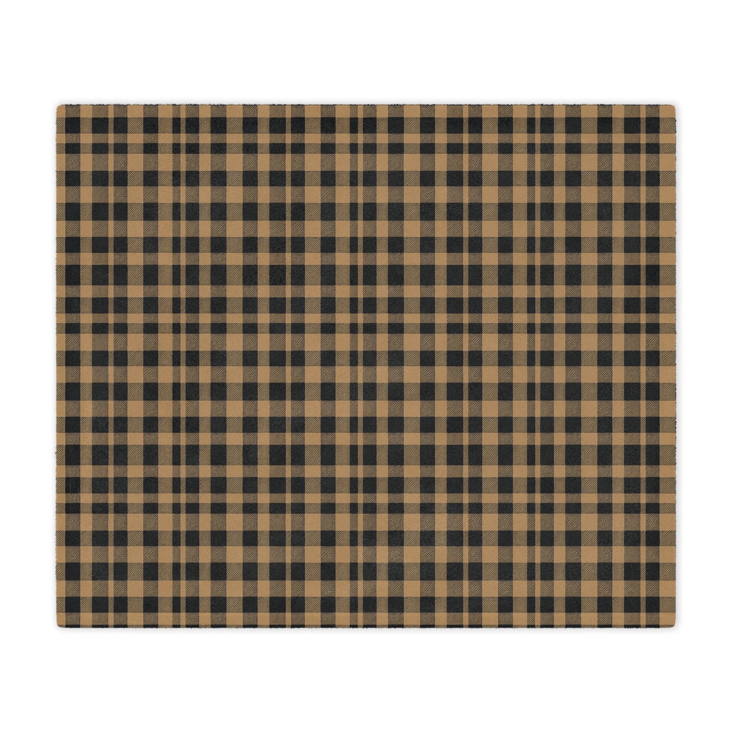 Golden Check Luxe Blanket