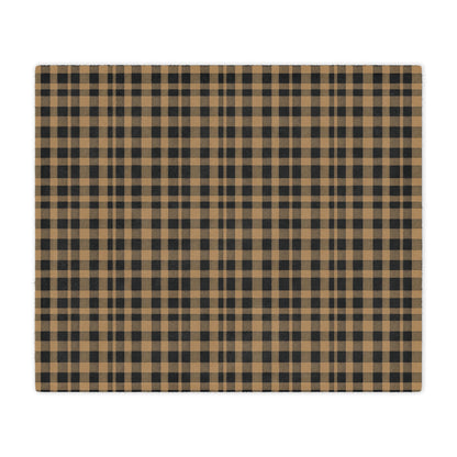 Golden Check Luxe Blanket