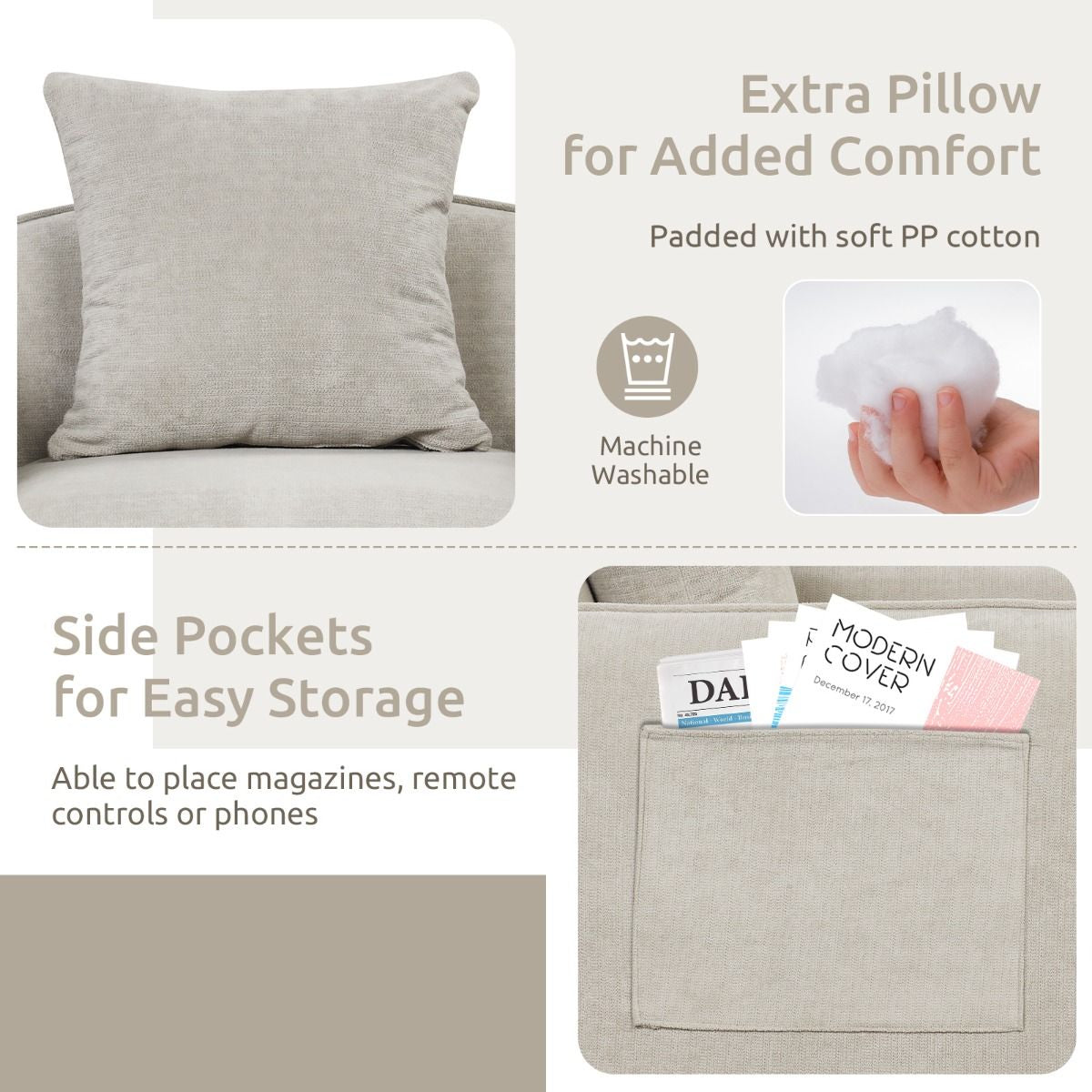 Chenille Velvet Accent Chair with Golden Metal Legs