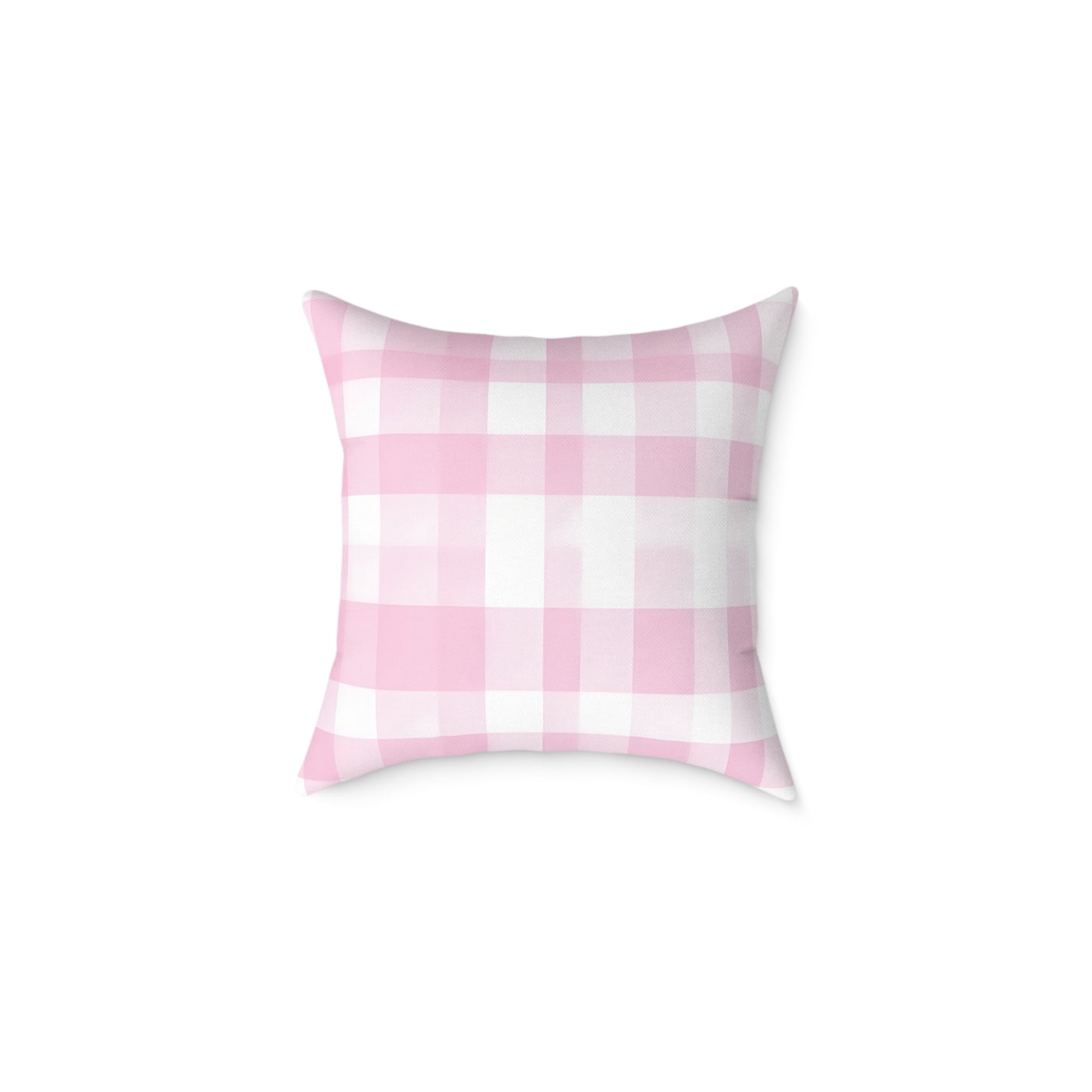 Blush Check Charm Cushion