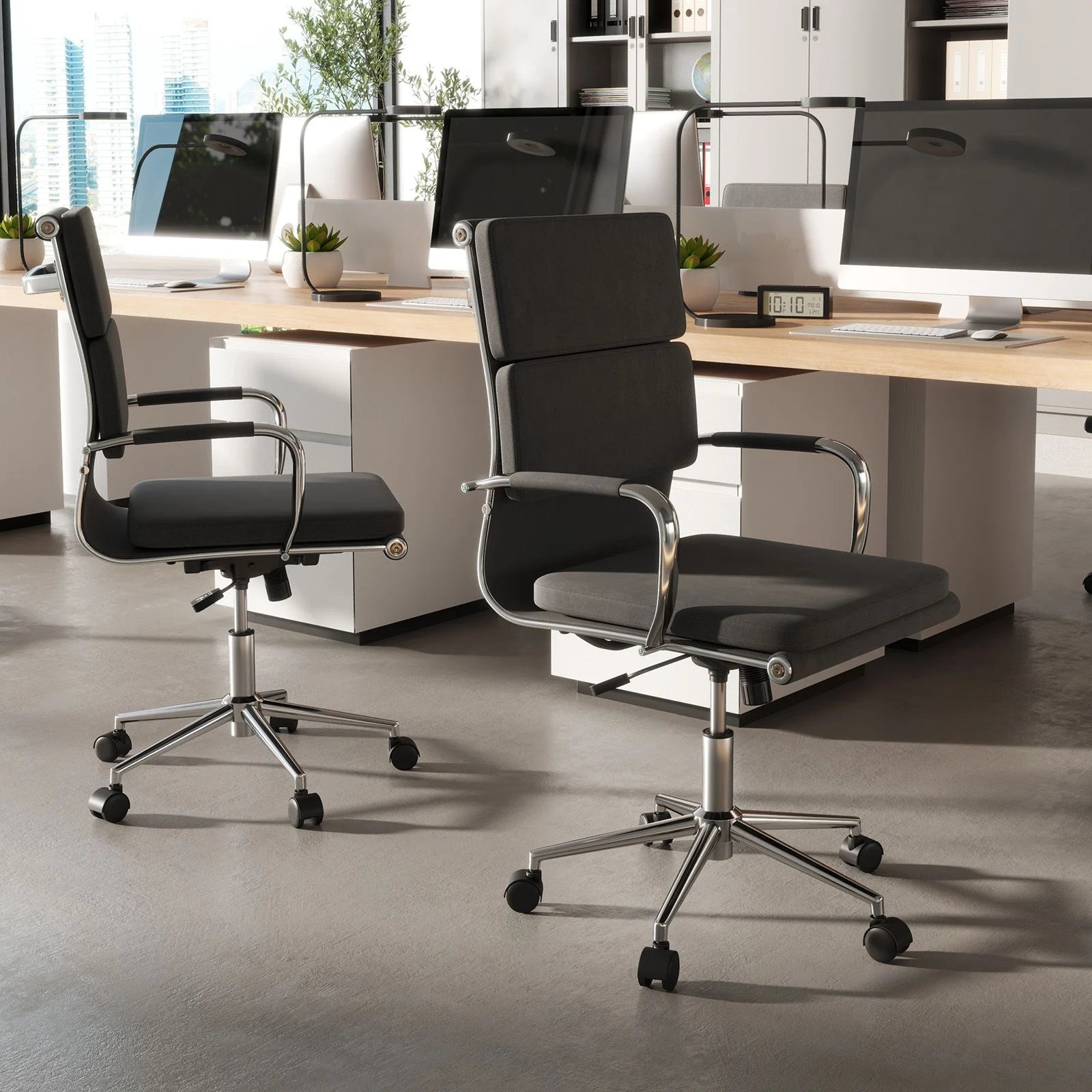 Modern Leatharire Conference Chair with Rocking Backrest