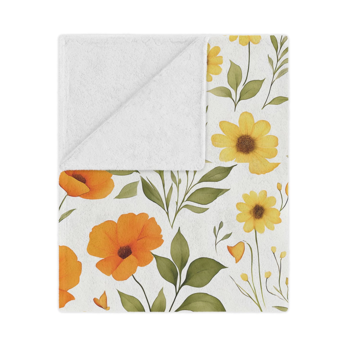 Summer Flower Luxe Blanket