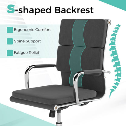 Modern Leatharire Conference Chair with Rocking Backrest