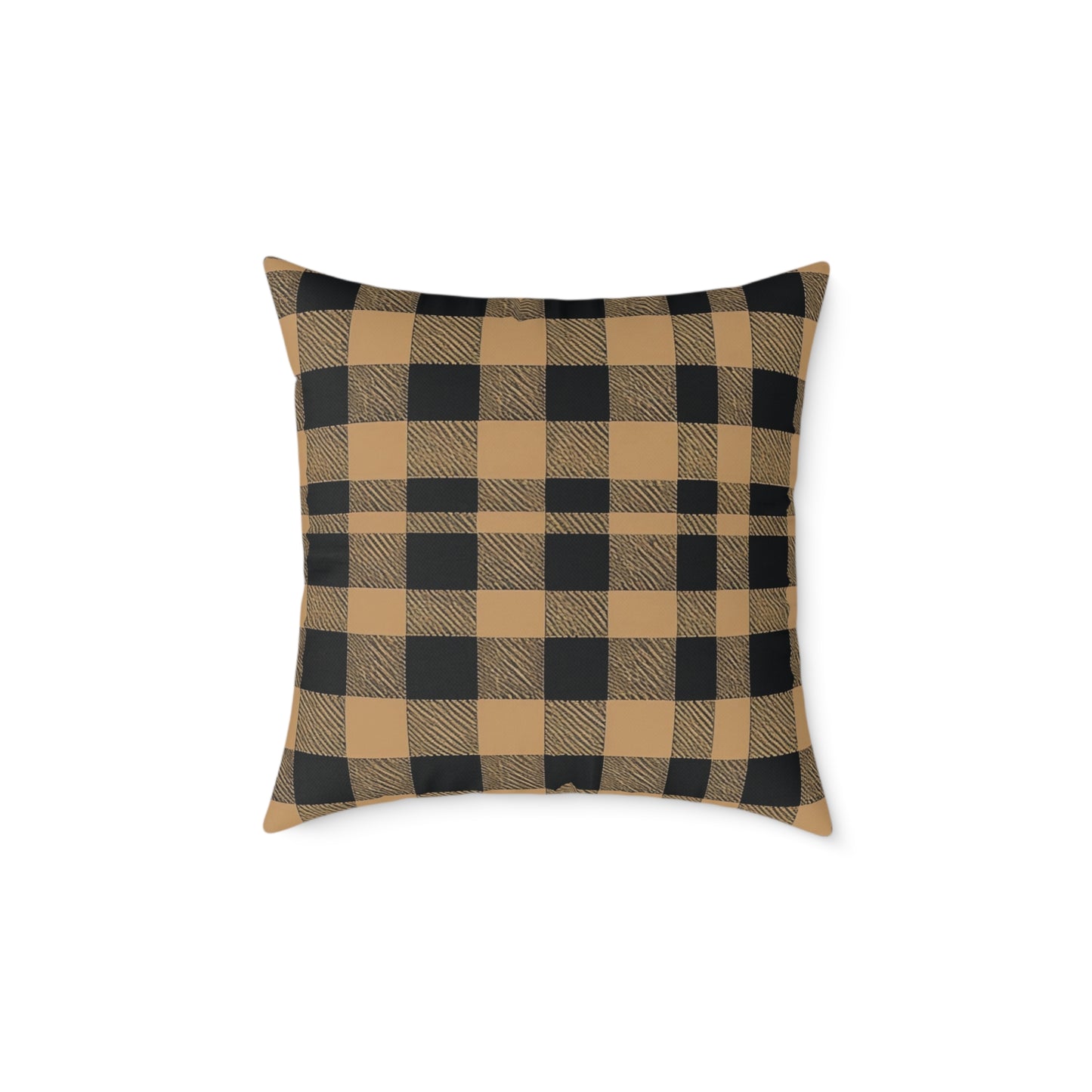 Golden Check Luxe Cushion