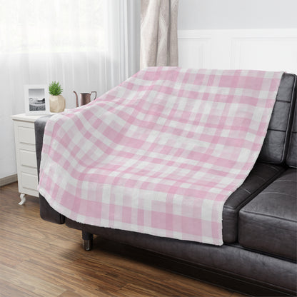 Blush Check Charm Blanket