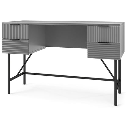Modern Computer Desk with 4 Drawers and Storage