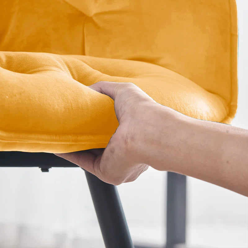 Velvet Upholstered Armchair Runge