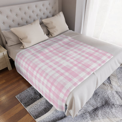 Blush Check Charm Blanket