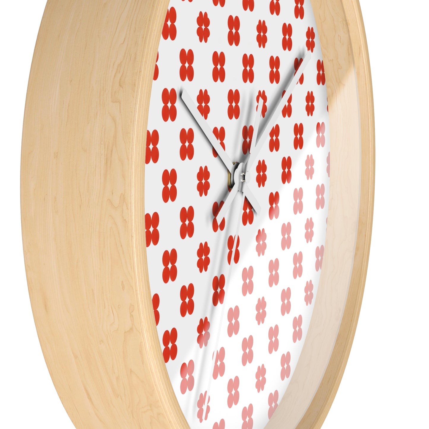 Floral Design Wall Clock | Modern Home Decor, Gift for Her, Kitchen Wall Art, Office Decor, Boho Style Timepiece