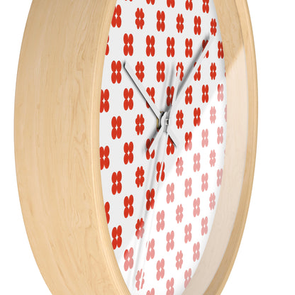 Floral Design Wall Clock | Modern Home Decor, Gift for Her, Kitchen Wall Art, Office Decor, Boho Style Timepiece