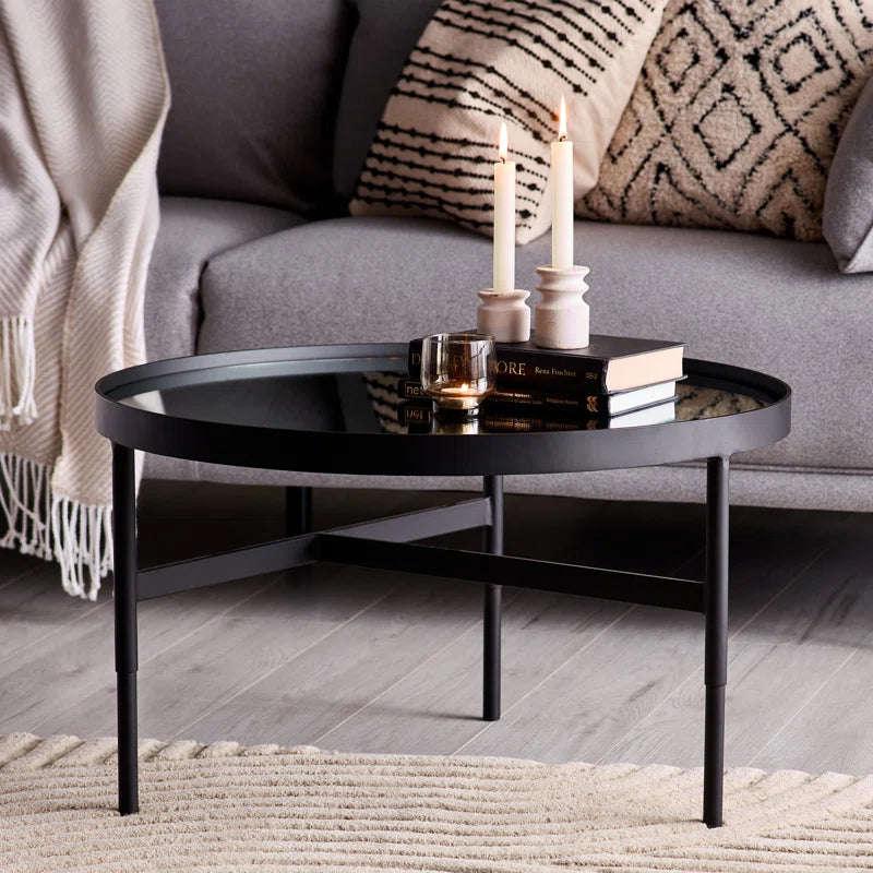 Loughman Mirror Glass Coffee Table
