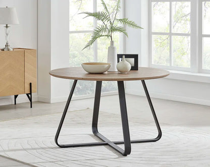 Chowchilla Luxury round Dining Table - Modern Industrial Style