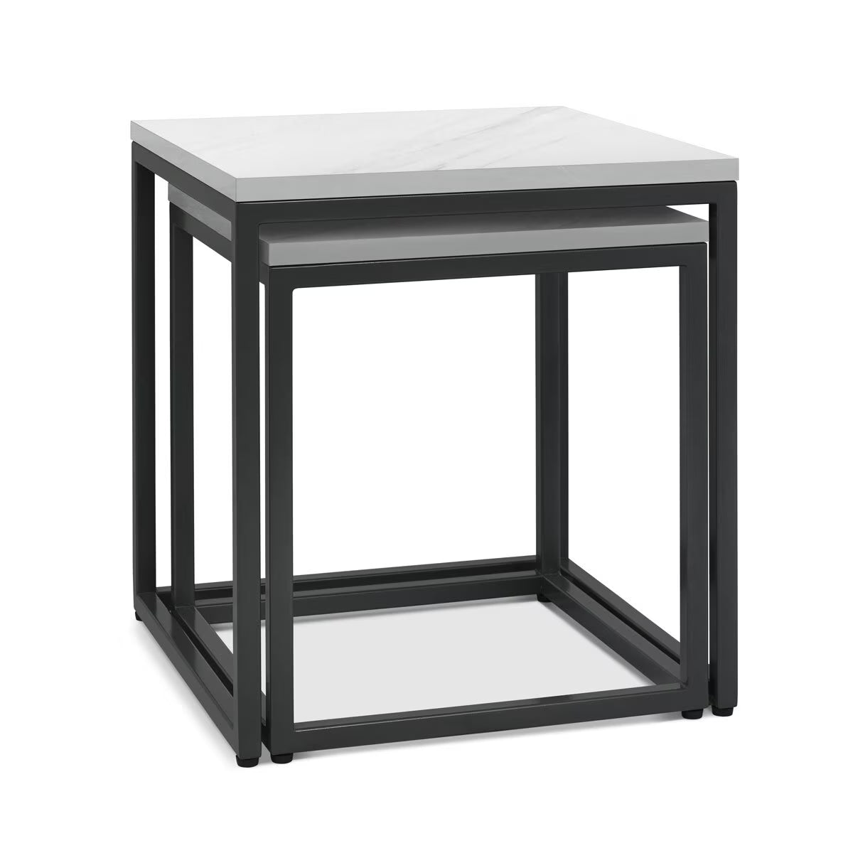 Sofia White Sintered Stone Nest of Tables