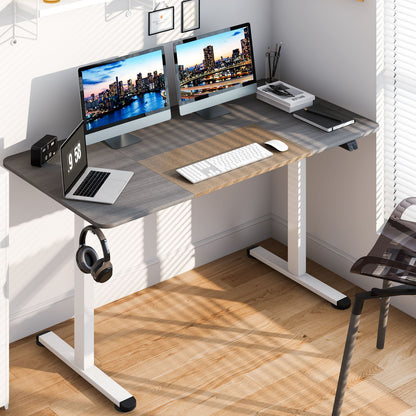 Height Adjustable Home Office Computer Desk with Headphone Hook