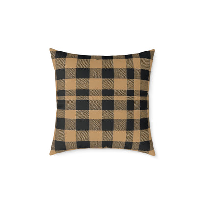 Golden Check Luxe Cushion