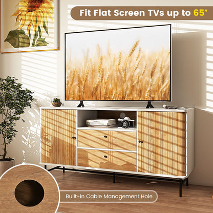 Mid Century Modern Buffet Sideboard Coffee Bar Station