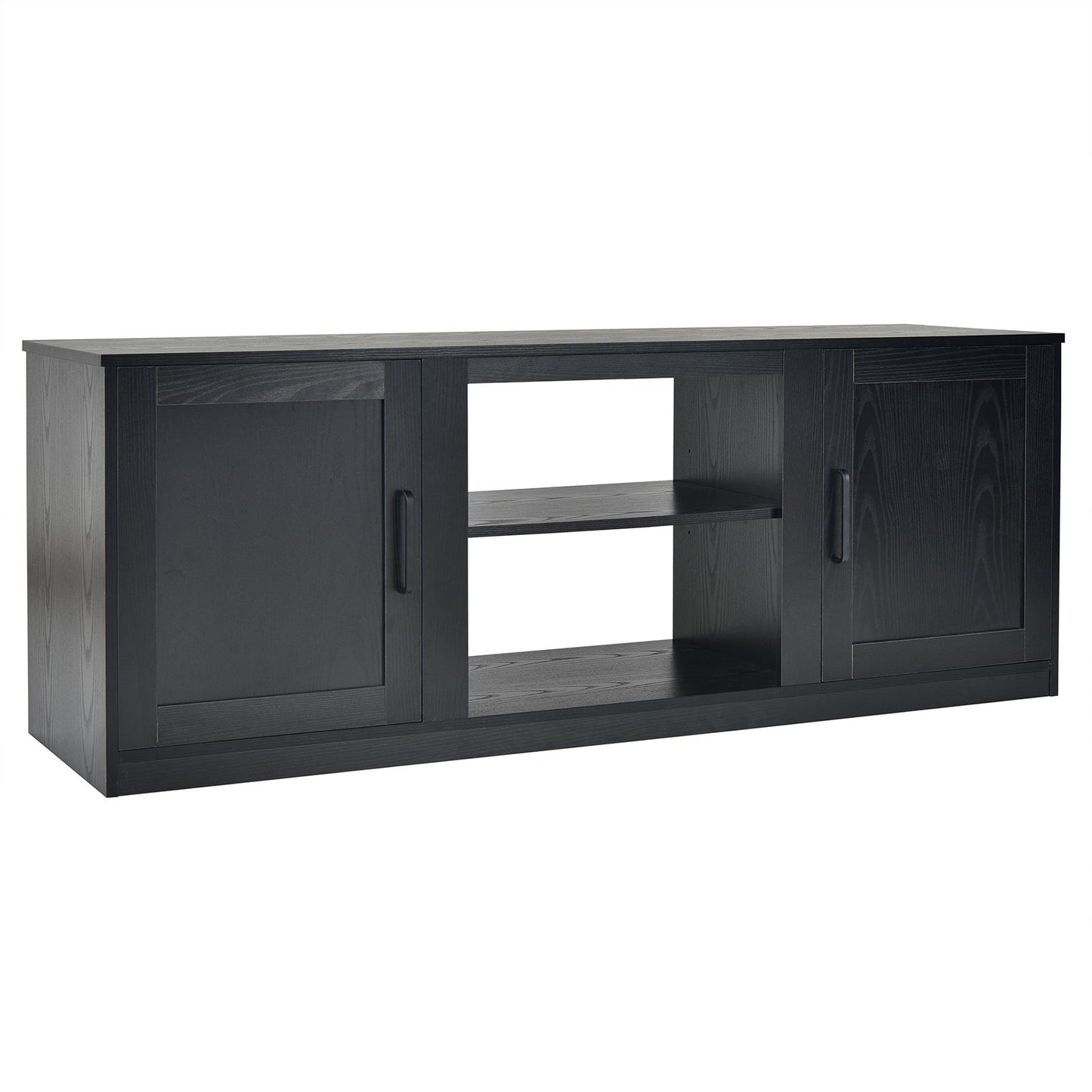 TV Stand for 65-Inch Tvs with Storage Cabinets and Adjustable Shelves