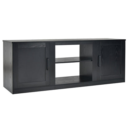 TV Stand for 65-Inch Tvs with Storage Cabinets and Adjustable Shelves