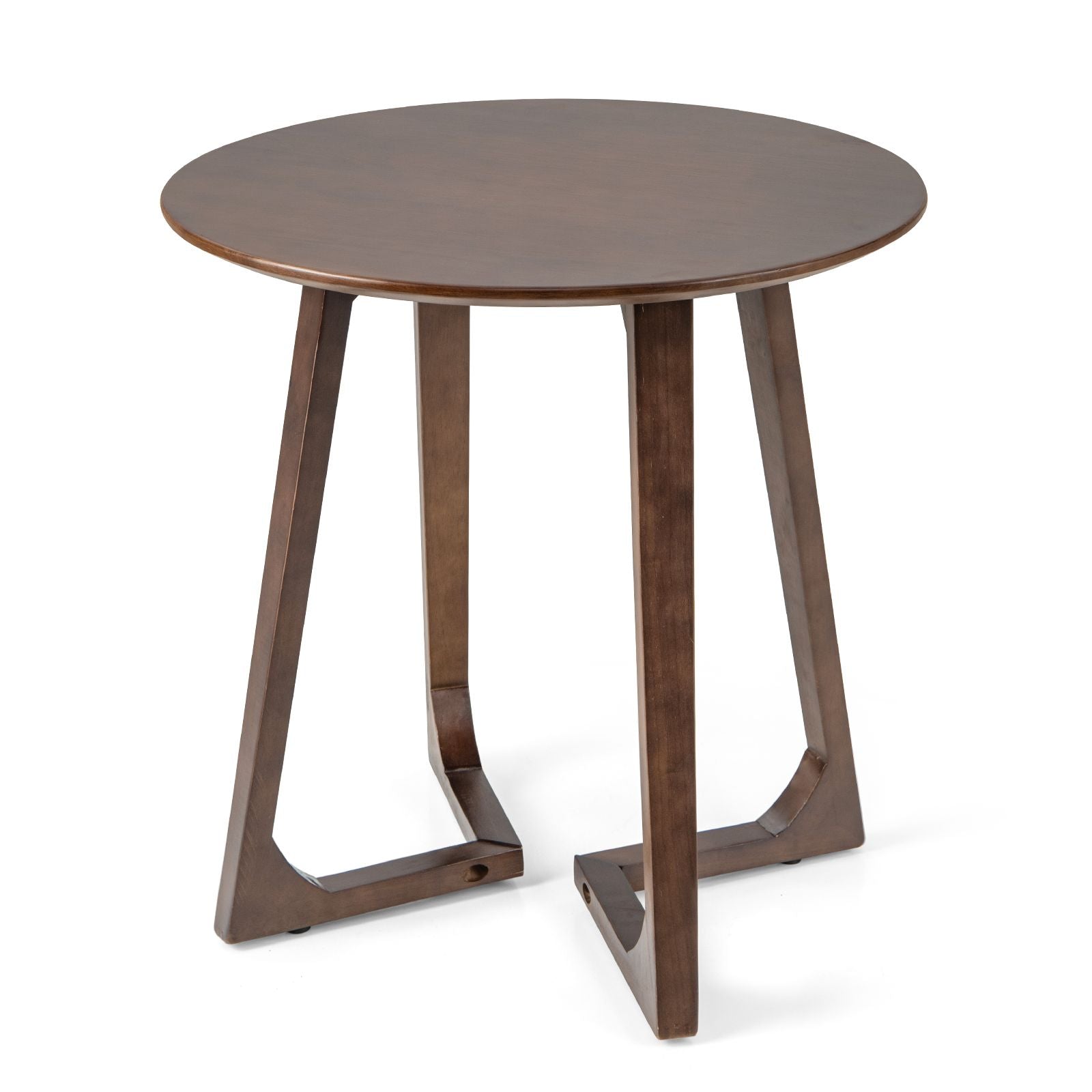 24" round Coffee Table with V-Shaped Legs for Lamps