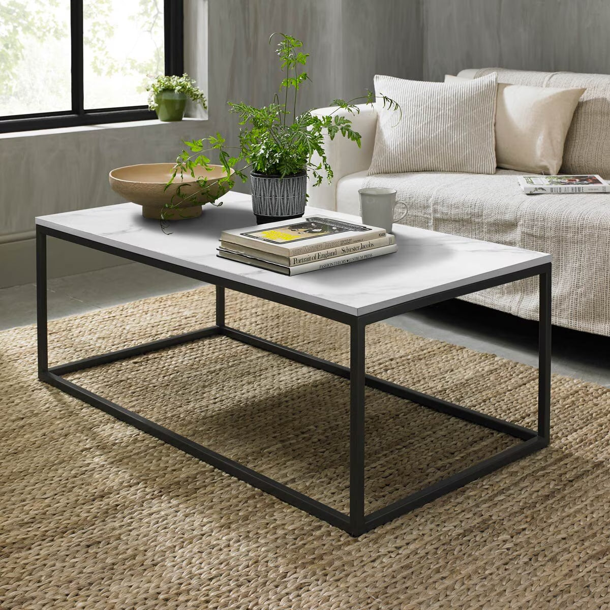 Sofia White Sintered Stone Coffee Table