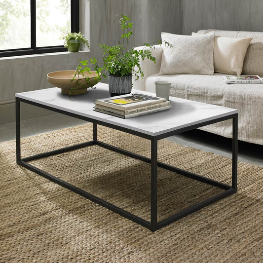 Sofia White Sintered Stone Coffee Table