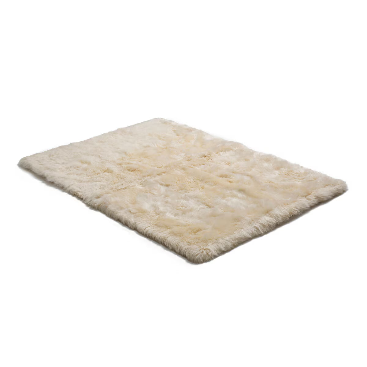 Sheepskin Area Rug 120 X 180Cm in Champagne