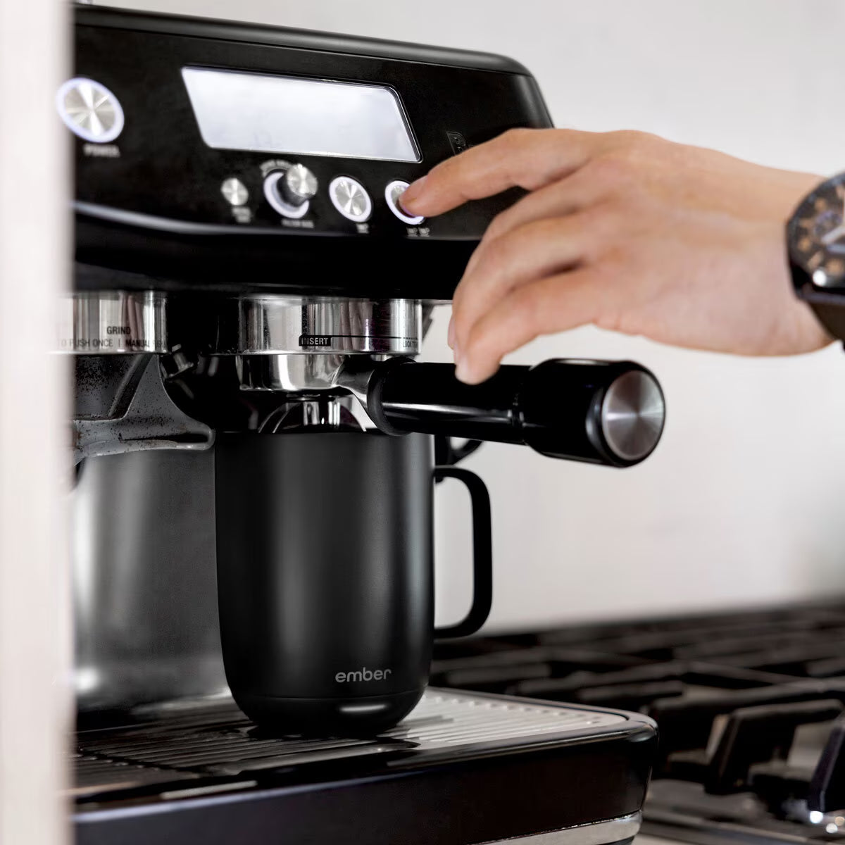 Mug² 14Oz Temperature Control Ceramic Mug, Black