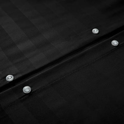 Klarita 250 TC Microfibre Reversible Striped Duvet Cover Set with Pillowcases