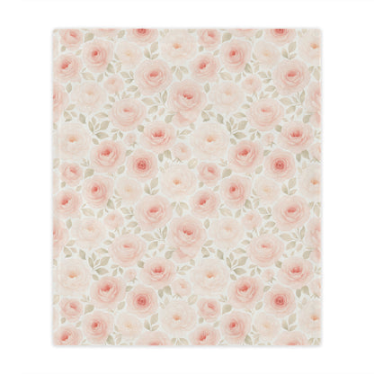 Rosé Bloom Elegance Blanket