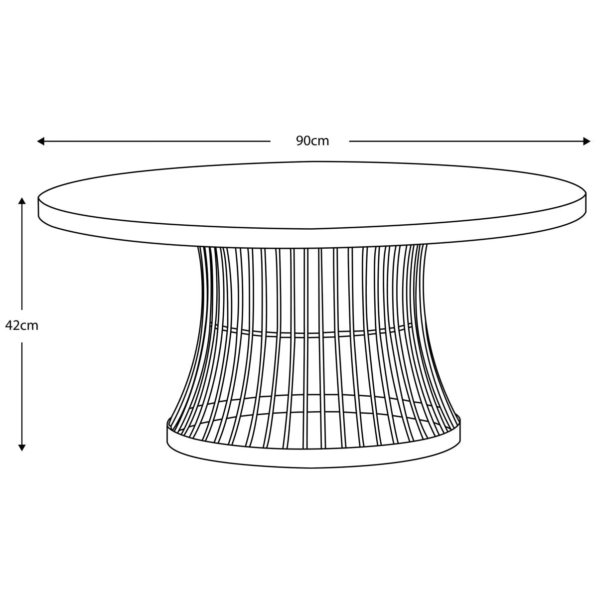 Pickford Bronze Glass Top Coffee Table